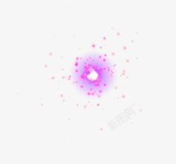 紫色粒子粒子高清图片