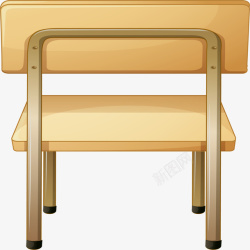 教室场景学生小椅子木椅子矢量图高清图片