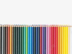 色彩齐全一套彩色铅笔高清图片