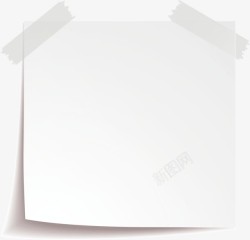 纸翻页白色漂亮卷角高清图片