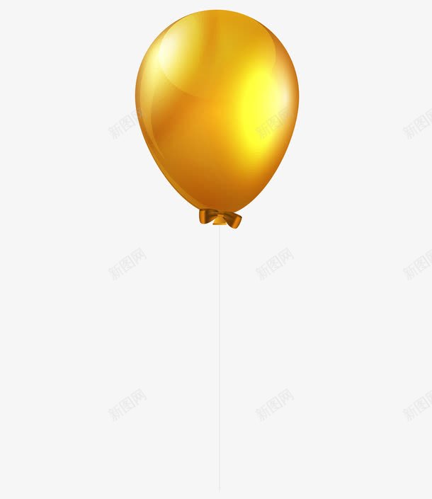 金色的气球png免抠素材_新图网 https://ixintu.com 放飞气球 气球元素 金色气球图片