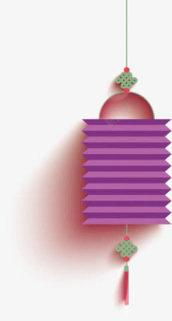 紫色的灯笼紫色折纸灯笼中秋高清图片