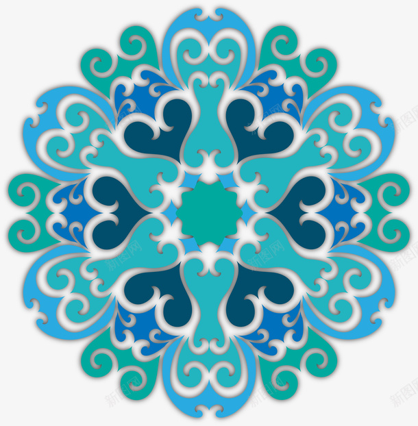 多彩怀旧装饰图案png免抠素材_新图网 https://ixintu.com 中式传统 传统图案 图案 多彩怀旧图案 怀旧花纹图案 民族 风格