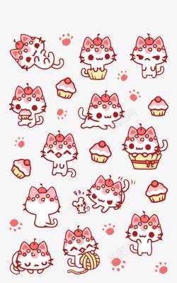 粉色猫砂盘猫咪高清图片