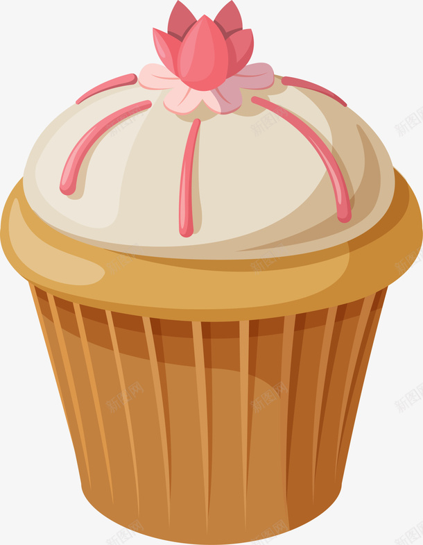 红色卡通糕点png免抠素材_新图网 https://ixintu.com 卡通蛋糕 清新甜品 简约美食 红色糕点 装饰图案 食物餐饮
