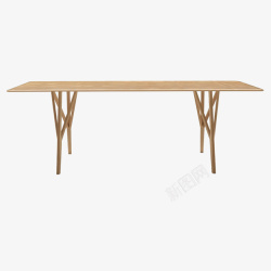 棕色木桌木质薄薄的桌子实物高清图片