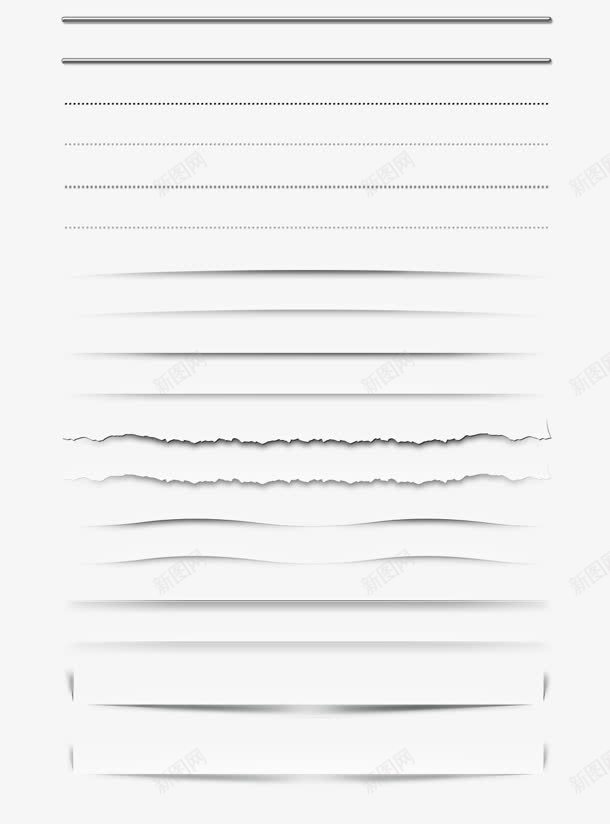 信纸分割线片png免抠素材_新图网 https://ixintu.com 信纸 割线 图片 设计