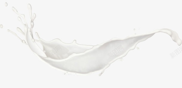 散落的牛奶png免抠素材_新图网 https://ixintu.com 乳制品 液体 牛奶 白色