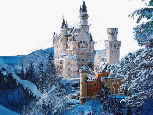 德国的新天鹅城堡png免抠素材_新图网 https://ixintu.com 各地名著 旅游风景照片 著名建筑