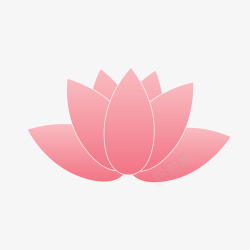 小清新粉色荷花素材