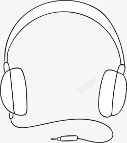电子耳机快乐音乐器材耳机矢量图高清图片