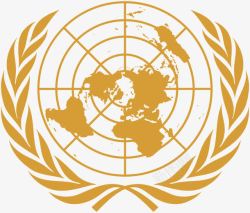 联合国黄色联合国标志高清图片