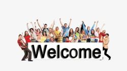 外国英文方向标welcome高清图片