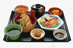 日式板炸虾精致日式料理高清图片
