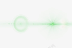 绿色光线框效果透明png绿色光线光晕圈效果元素高清图片