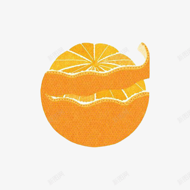 卡通剥皮的香橙png免抠素材_新图网 https://ixintu.com 剥皮 卡通 广告 拨开的橘子 桔子 橘子 橙子 橙汁 水果 设计 香橙 香橙卡通