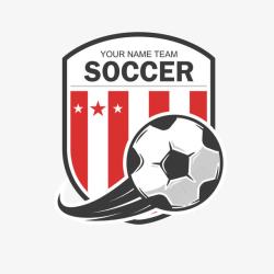 足球标签设计足球队徽徽章高清图片