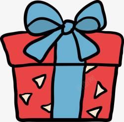 礼物免抠图素材红色卡通礼物盒子图高清图片