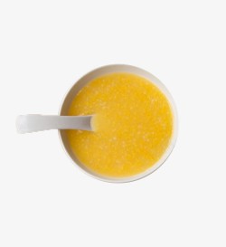 黄色小米粥素材