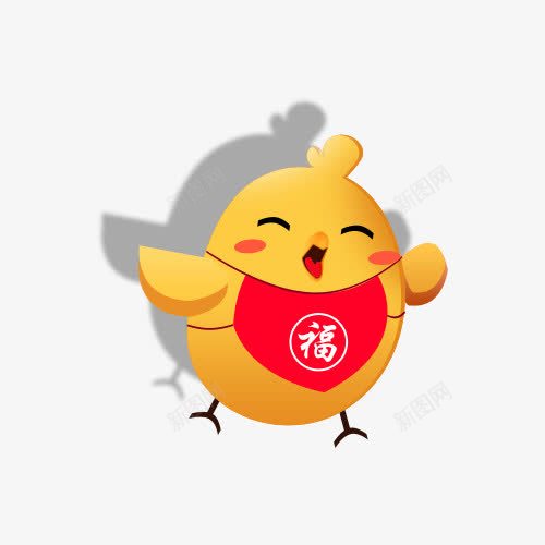 可爱小福鸡png免抠素材_新图网 https://ixintu.com 小鸡 春节素材 过年装饰图案 鸡年元素