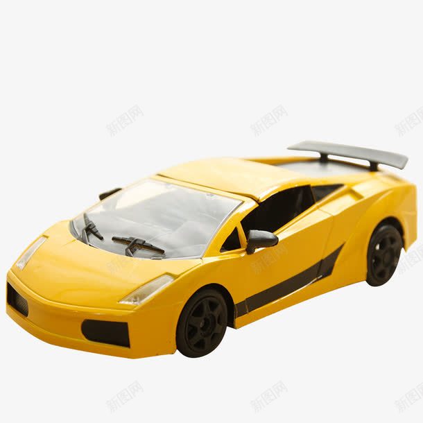 黄色小汽车模型png免抠素材_新图网 https://ixintu.com 汽车 玩具 遥控 遥控车 黄色