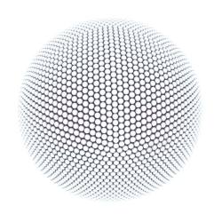 矢量抽象圆球白色立体球形高清图片
