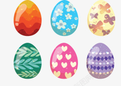 精美彩蛋精美花纹复活节彩蛋矢量图高清图片