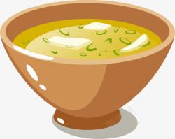 卡通美味日本汤面素材