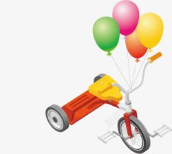 系着气球系着气球的小车高清图片