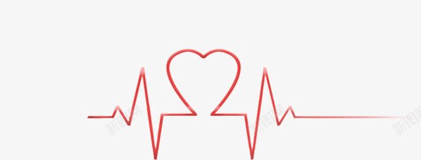 红色的跳动的心动频率png免抠素材_新图网 https://ixintu.com 心动 红色 跳动 频率