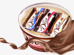 零食礼盒进口巧克力礼盒德芙散装高清图片