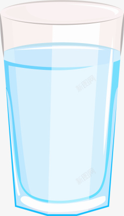 小孩用杯子喝水蓝色卡通水杯高清图片