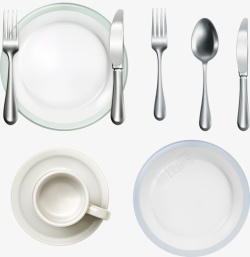 刀叉勺子餐具刀叉勺子盘子高清图片