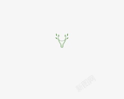 鹿角树枝树叶鹿角logo图标高清图片