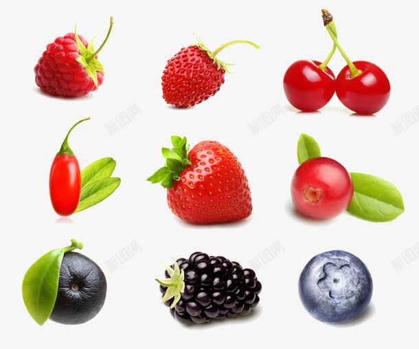 水果们色友谊png免抠素材_新图网 https://ixintu.com 桑葚 樱桃 水果 红色 草莓 越蔓莓 食物
