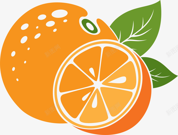橙色卡通橘子png免抠素材_新图网 https://ixintu.com 卡通 手绘 果实 橘子 橙色 水果 清新 装饰图案