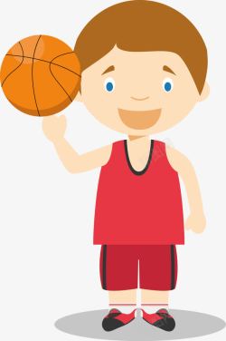 可爱篮球打篮球的男孩高清图片