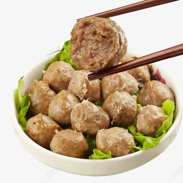 筷子夹牛肉丸png免抠素材_新图网 https://ixintu.com 产品实物 汕头 潮汕 牛丸 牛肉丸 美味 美食 食物