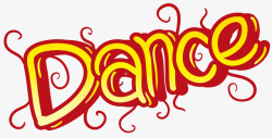 舞蹈DANCE卡通涂鸦素材
