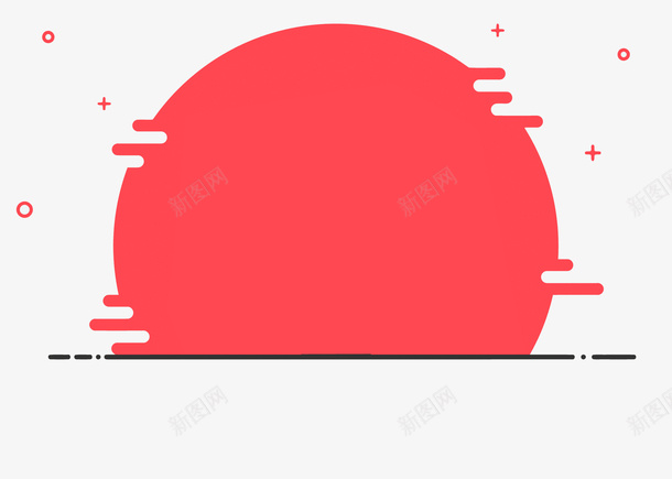 夕阳矢量图eps免抠素材_新图网 https://ixintu.com 卡通 夕阳 手绘 矢量夕阳 简约 红色 黄昏 矢量图