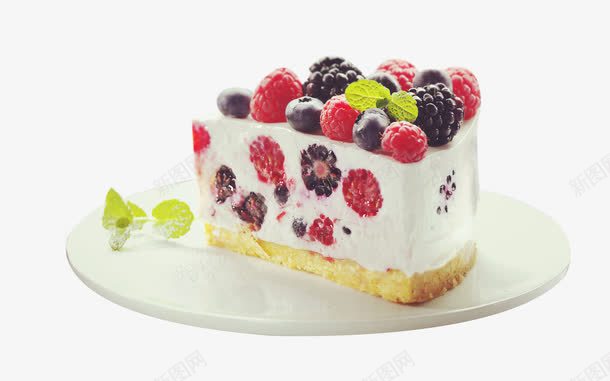 蓝莓蛋糕png免抠素材_新图网 https://ixintu.com 奶油 水果 点心 甜点 蓝莓 蛋糕