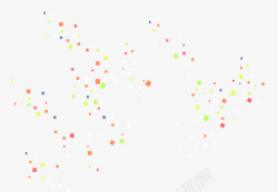 色彩缤纷飞溅碎片素材