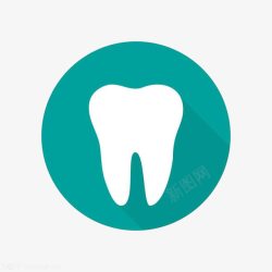 牙医圆形齿科标志图标高清图片