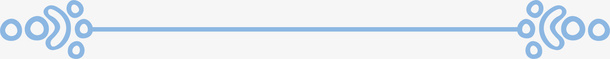 小清新蓝色分割线图标图标