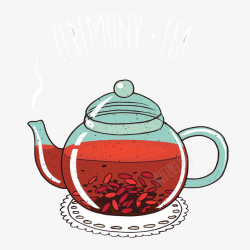 养生茶壶茶壶里的枸杞高清图片