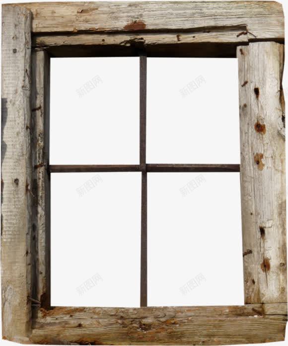 陈旧窗户png免抠素材_新图网 https://ixintu.com 木框 破烂的窗户 窗户 陈旧窗子