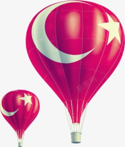 土耳其热气球素材