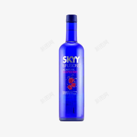 深蓝伏特加png免抠素材_新图网 https://ixintu.com SKYY Vodka 梅子味 洋酒 蓝天伏特加