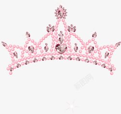 粉色珠宝粉色气球皇冠高清图片
