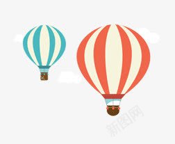 氢气球png免抠素材_新图网 https://ixintu.com 卡通素材 扁平 氢气球 白云